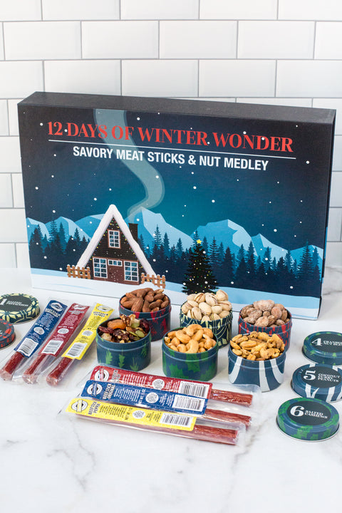 12 Days of Winter Wonder - Savory Meat Sticks & Nut Medley Gift Box