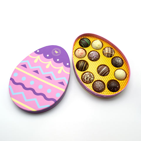 Easter Egg with 12 Gourmet Truffles