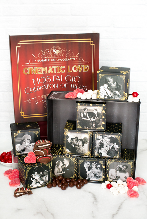 Cinematic Movie Night Gift Basket – Nostalgic Movie Boxes, Academy Awards Treats, Film-Themed Date Night Gift