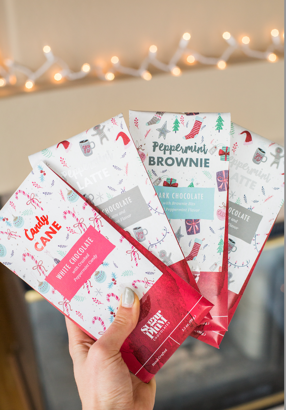 Holiday Peppermint Chocolate Bars - 4 Pack – Sugar Plum Chocolates