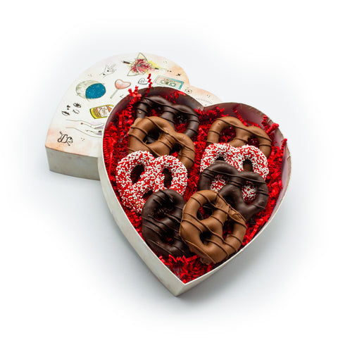 Sweetheart Pretzel Delights – Valentine’s Day Chocolate Gift Box