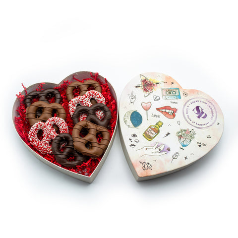 Sweetheart Pretzel Delights – Valentine’s Day Chocolate Gift Box