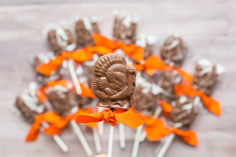 Chocolate Turkey Lollipops - 10 Pack