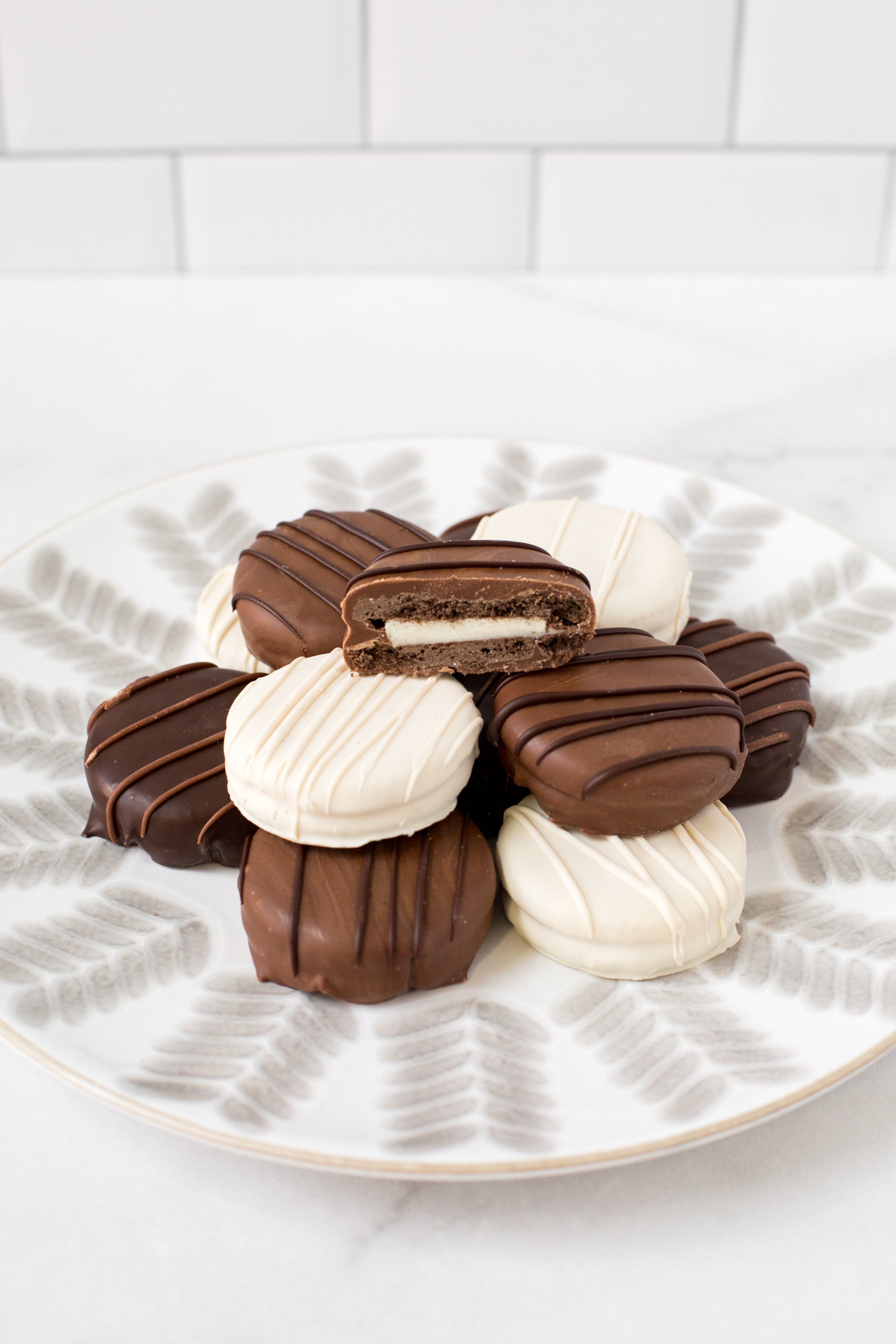 Chocolate-Covered Sandwich Cookies - Box of 12 - Custom Order