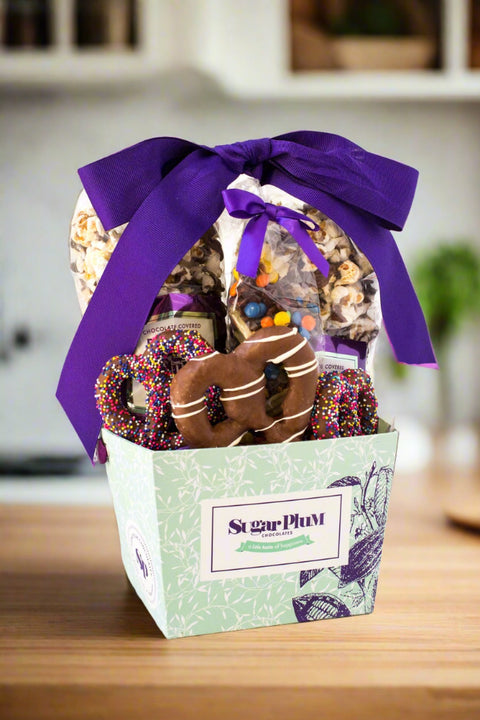 Sugar Plum Perfect Size Chocolate Gift Basket
