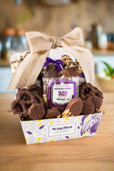 Sugar Plum Chocolate Mountain Gift Basket