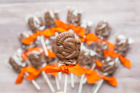 Chocolate Turkey Lollipops - Sugar Plum Chocolates